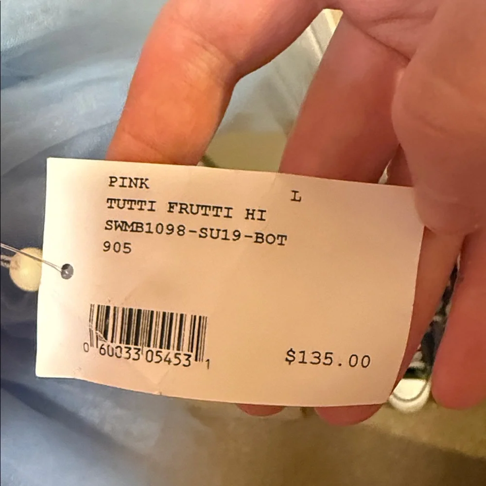 For Love & Lemons Pink Polka Dot Swim Bottom - Picture 5 of 5